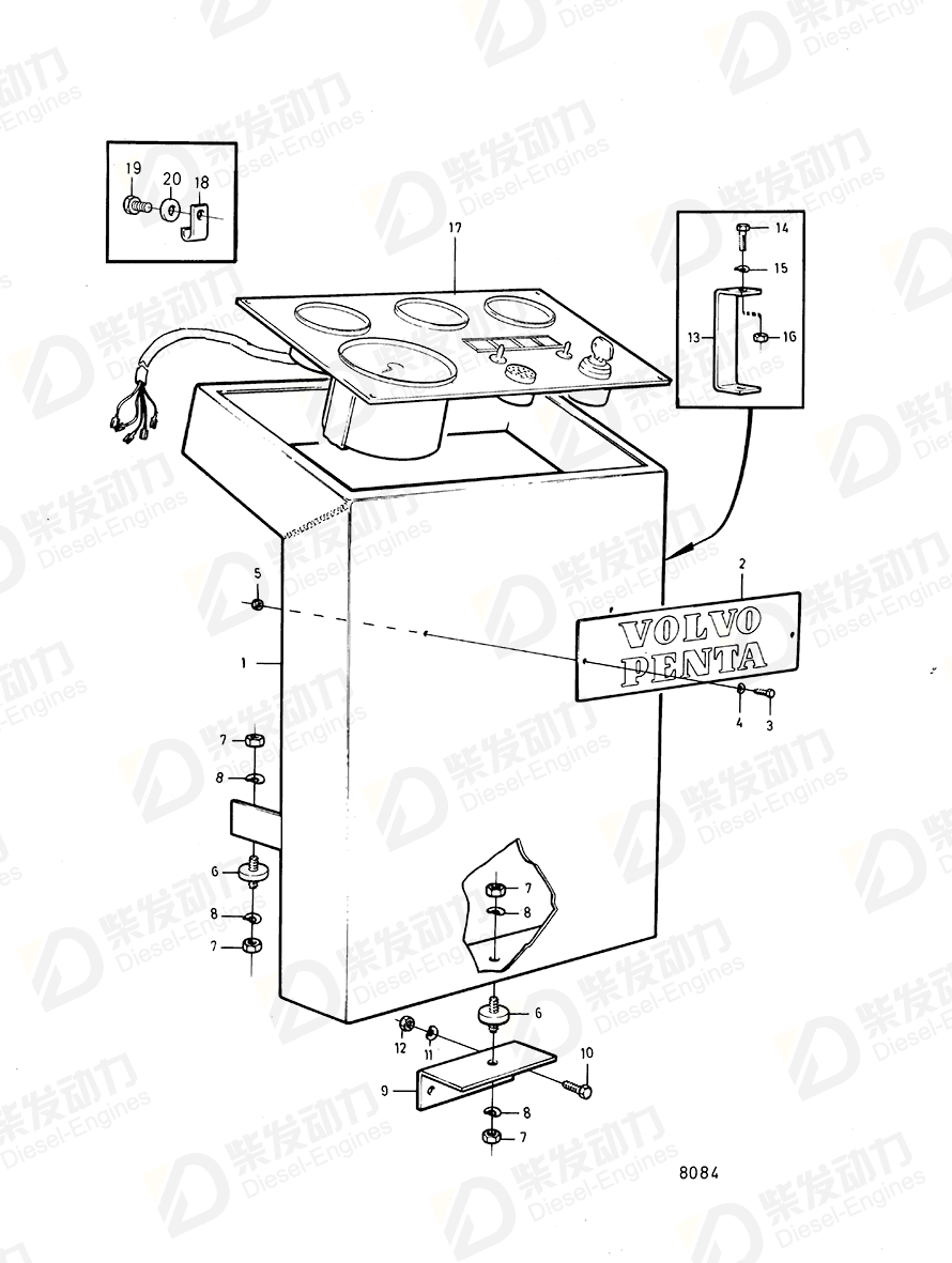 VOLVO Support 845907 Drawing